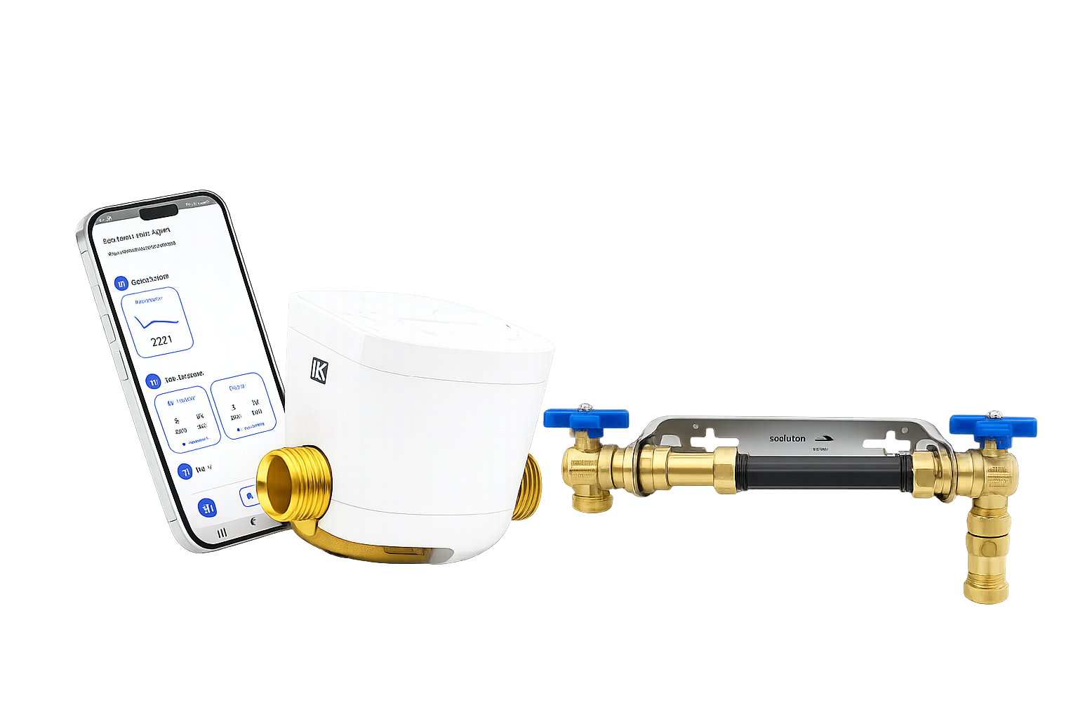 Integrerad lösning för vattenfelsbrytare och mätarkonsol