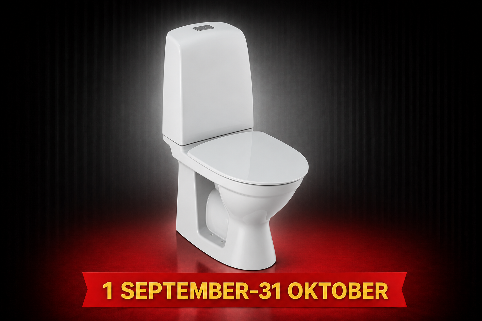 Ifö Spira 6260 Rimfree – WC-stol installerad och klar