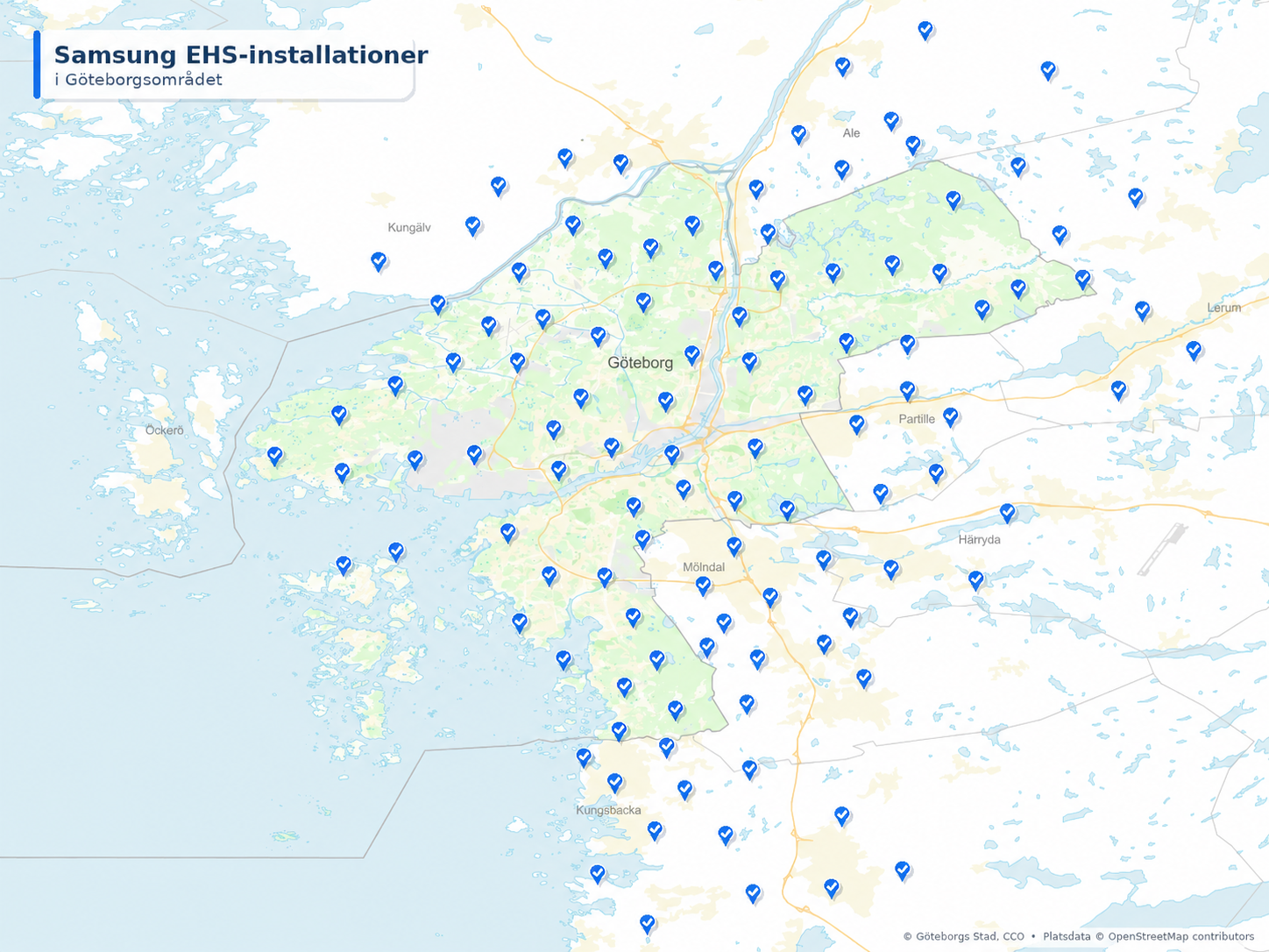 Samsung EHS-installationer i Göteborg