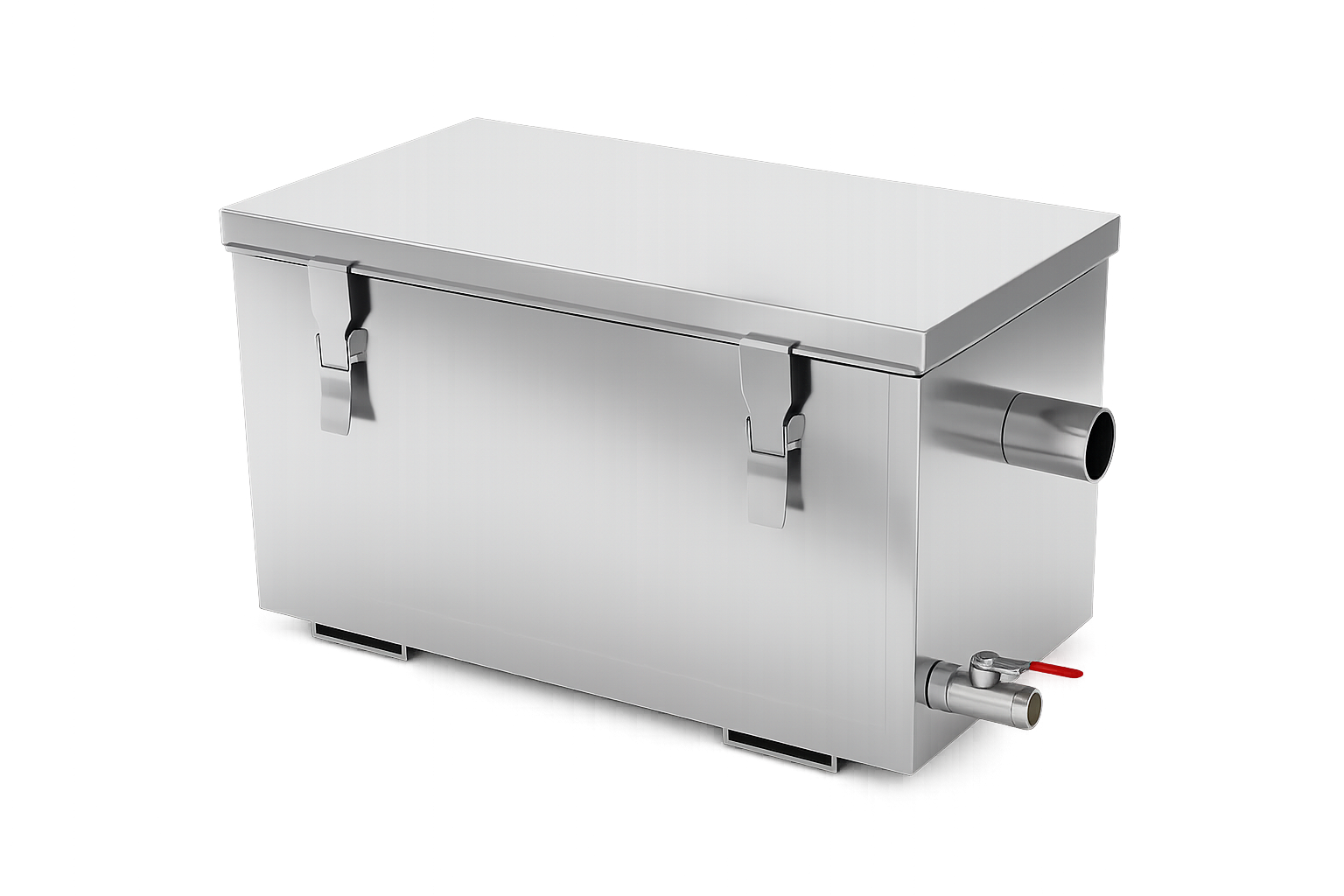 Rostfri fettavskiljare 30 liter – godkänd enligt EN 1825