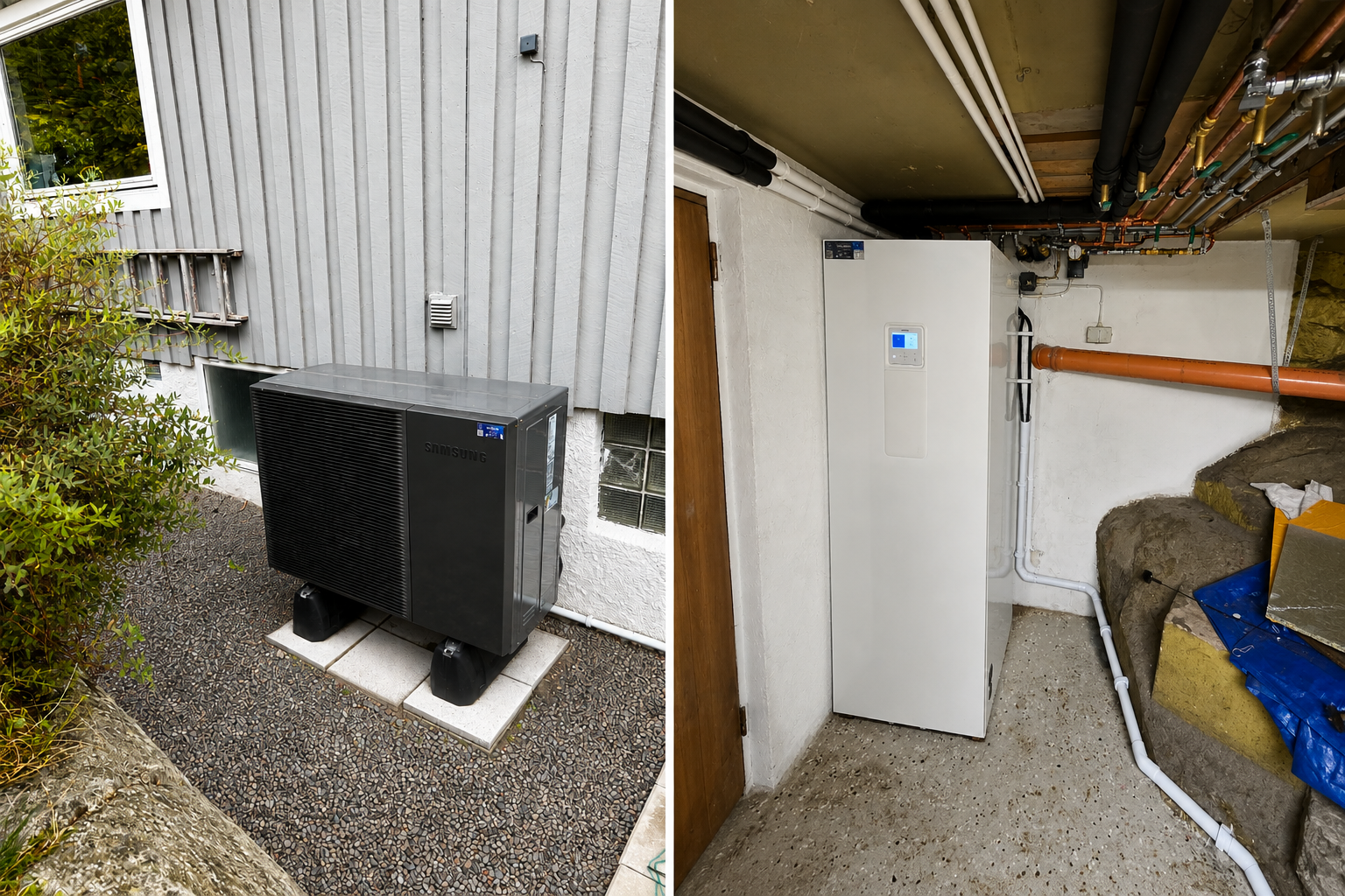 Nya radiatorer förberedda för installation i bostadsfastighet