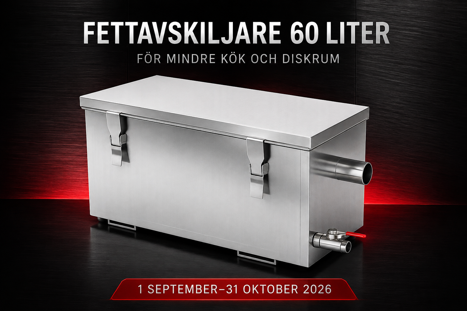 Fettavskiljare 60 liter för mindre verksamheter – Rubik VVS Göteborg