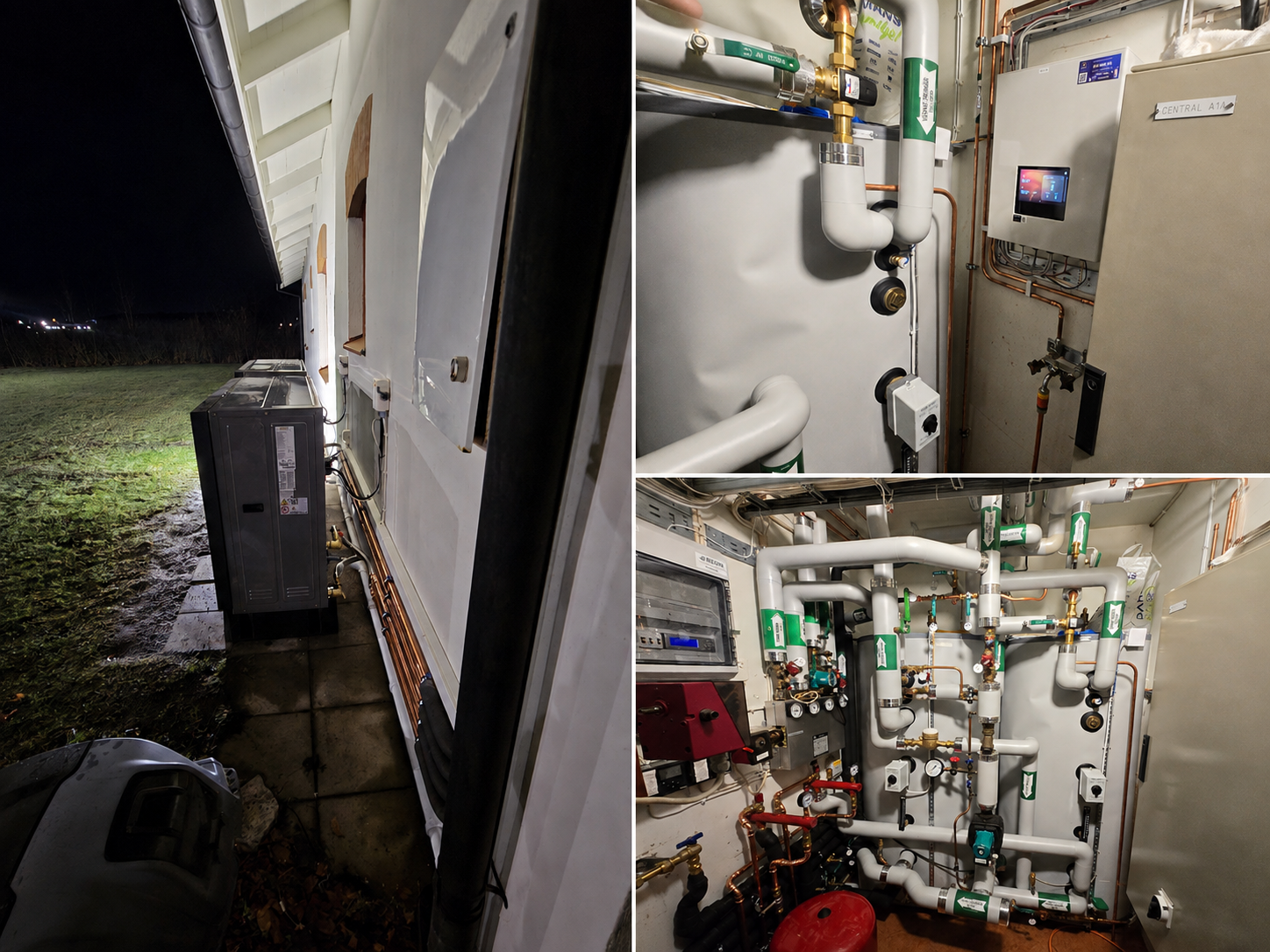 Nya radiatorer förberedda för installation i bostadsfastighet